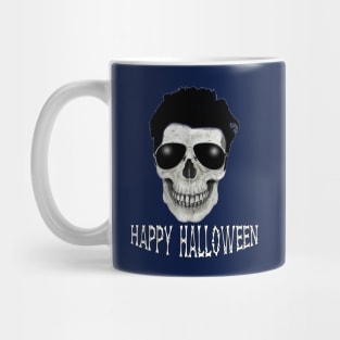 Spooky Funny Happy Halloween Skull with Sunglasses Mug